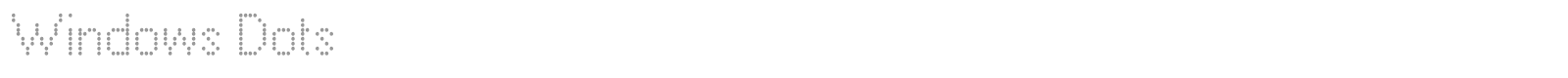 Windows Dots font preview